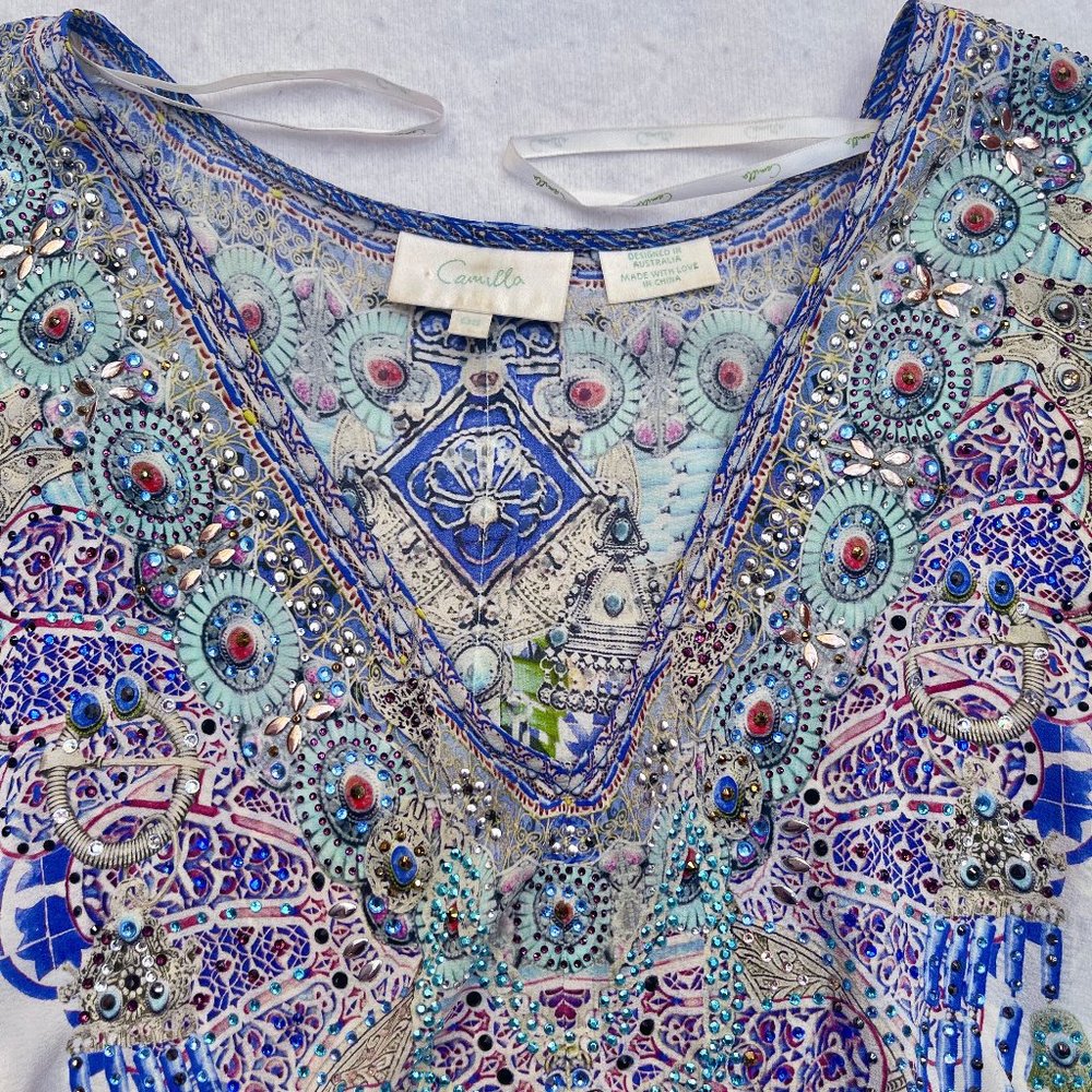 Auc Split Shoulder Kaftan- My Majorelle - Picture 4 of 16